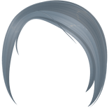 Blue Emo Side Swept Bangs 