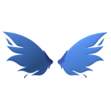 Blue Ethereal Wings