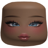 Blue Eyed Makeup W/ Sparkly Eyeshadow (Cheeks)