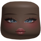 Blue Eyed Makeup W/ Sparkly Eyeshadow (Cheeks)