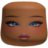 Blue Eyed Makeup W/ Sparkly Eyeshadow (Cheeks)