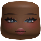 Blue Eyed Makeup W/ Sparkly Eyeshadow (Cheeks)