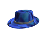 Blue fedora hat