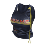 ʚ♡ɞ Blue Fitted Script Tank Top