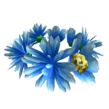 Blue Flower Floral Crown For Spring Fairy Picnic