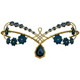 Blue Flowers Fairy Tiara