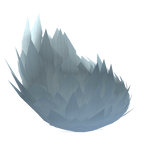 blue fluffy bunny tail