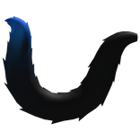 Blue Fluffy Cat Tail