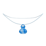 Blue Frutiger Aero Necklace 1.0