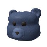 Blue Fuzzy Bear Beanie