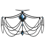 Blue Gemstone Gothic Chain