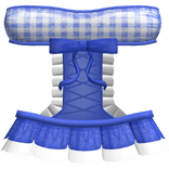 Blue Gingham Doll Dress