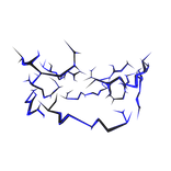 Blue Glitched Lightning Aura Bottom