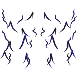 Blue Glitched Spiky Aura Bottom