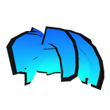 Blue Gradient Bacon Hair