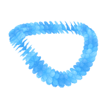 Blue Hawaiian Lei Necklace - 3.0