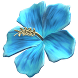 Blue Hibiscus Summer Hair Flower