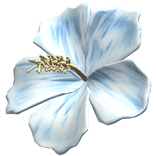 Blue Hibiscus Summer Hair Flower