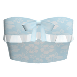 ♡ blue hibiscus swim top