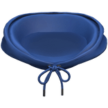 Blue Hoodie Hood Tied Oversized Y2K Basic 1.0 Neck