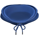 Blue Hoodie Hood Tied Oversized Y2K Basic 1.0 Neck