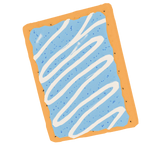 blue iced poptart