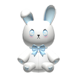 blue jirai kei pastel goth cute bunny waist plush
