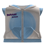 Blue Kawaii Bunny Hood Vest