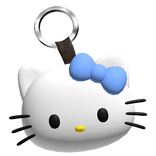 Blue Kitty Keychain