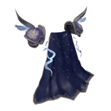 Blue Knight Cape and Pauldron