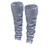 ☆ Blue Knit Baggy Leg Warmers