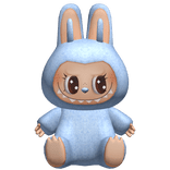 Blue Labubu Monster Plushie Backpack