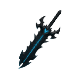 Blue Lava Heart Sword