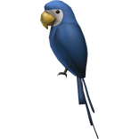 (Blue) Left Shoulder Parrot