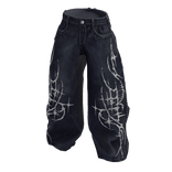 Blue Light Wash Y2K Sigil Jeans