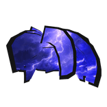 Blue Lightning Bacon Hair