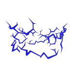 Blue Lightning Bottom Aura