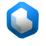 Blue Lootbloc Lapel Pin