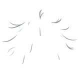 ♡ : blue messy hair strands with cowlick