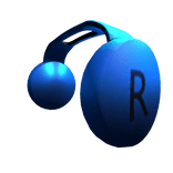 Blue Metal Headphones