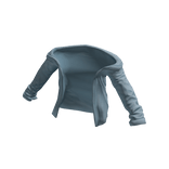 Blue Off-Shoulder Button-up 