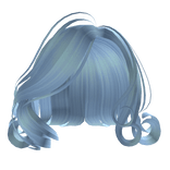 Blue Old Hollywood Side Parted Bob