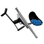 Blue Paintball Gun [R Waist]