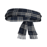 Blue Plaid Emo Vintage Tied Scarf