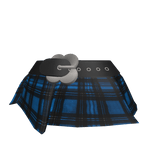 Blue Plaid Mini Skirt