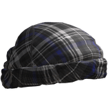 Blue Plaid Rough Beanie