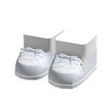 ♡ ꒰ blue polka dots sneakers with socks