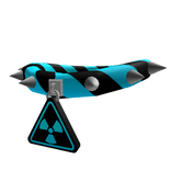 Blue Radiation Warning Caution Collar