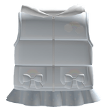  ꒰ · ♡ blue rainbow puffer vest w skirt