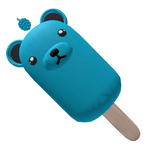 Blue Raspberry Bear Popsicle